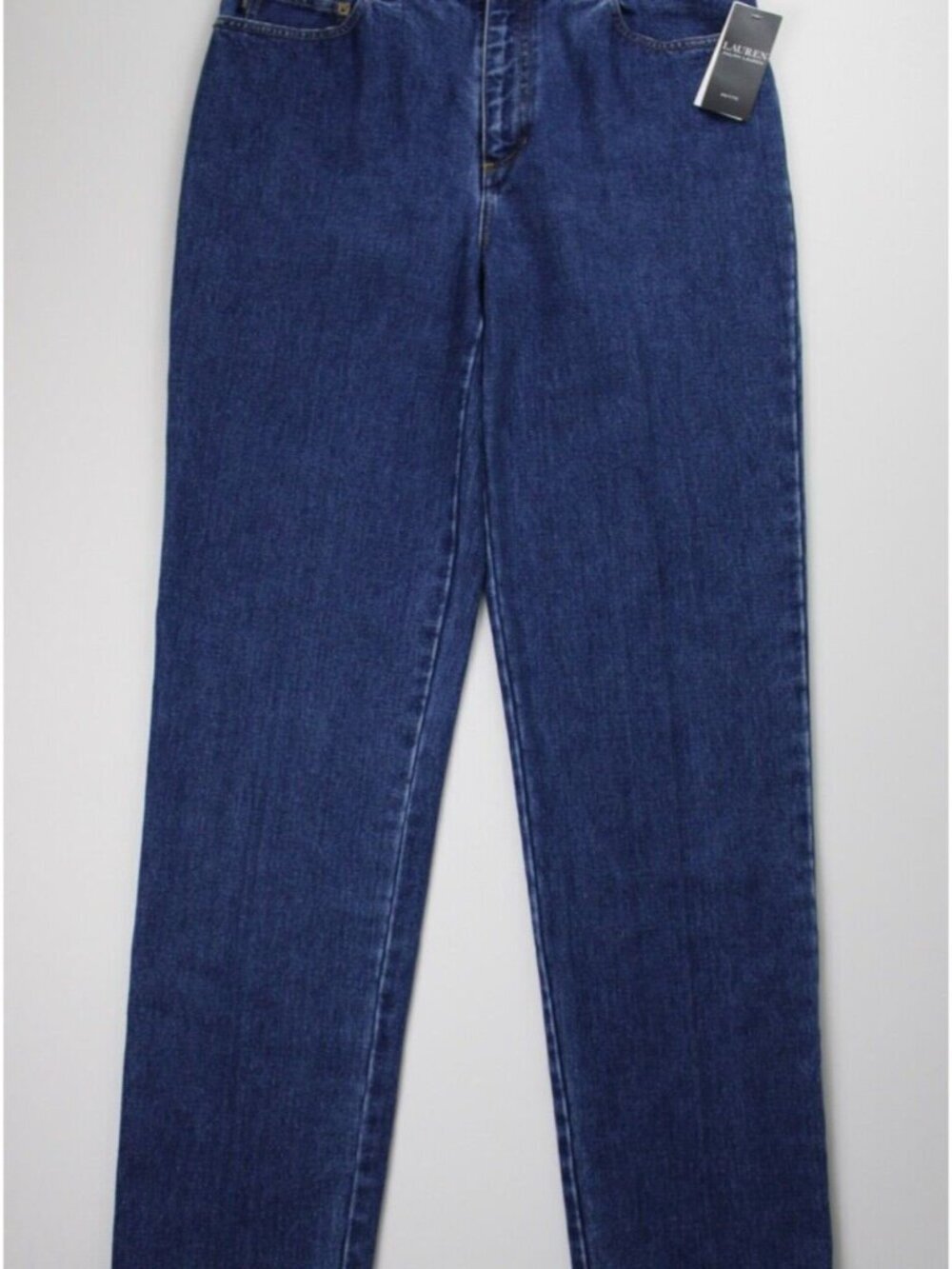 NEW Lauren Ralph Lauren Women's 12P Mid-Rise Straight Jean NWT $99.50 - Picture 2 of 4